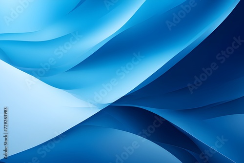 curve and waves abstract blue background 