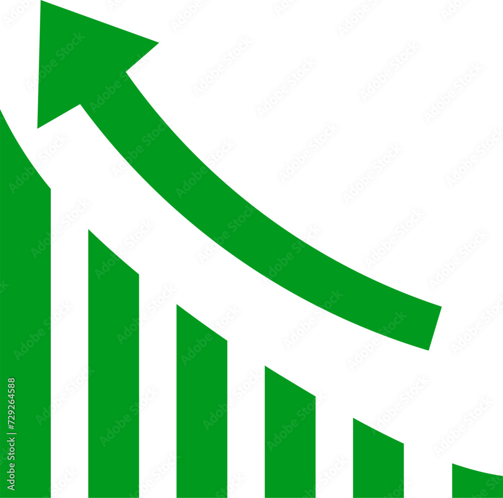 Giving vector concept or isolated logo, Up chart Giving vector concept or isolated logo, Up chart
