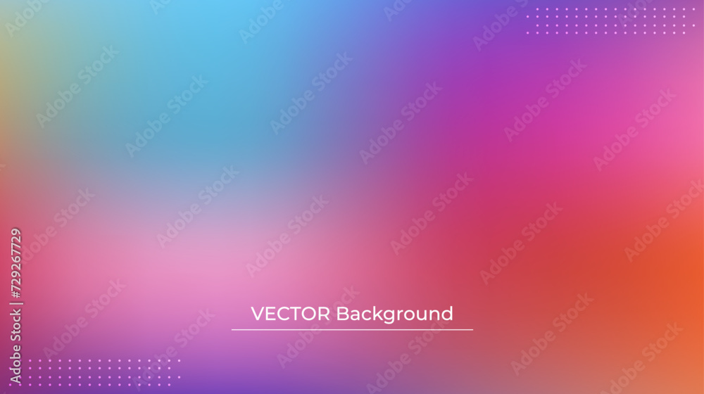 Smooth and blurry colorful gradient mesh background. Modern bright rainbow colors. Easy editable soft colored vector banner template. Premium quality Smooth and blurry colorful gradient mesh background. Modern bright rainbow colors. Easy editable soft colored vector banner template. Premium quality