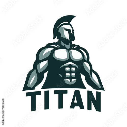 Cool Spartan titan logo photo