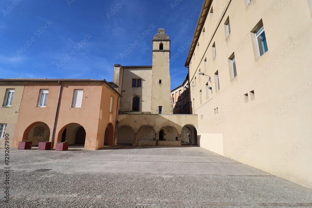 Ancien couvent des Recollets, vu de l'extérieur, ville de Privas, département de l'Ardèche, France