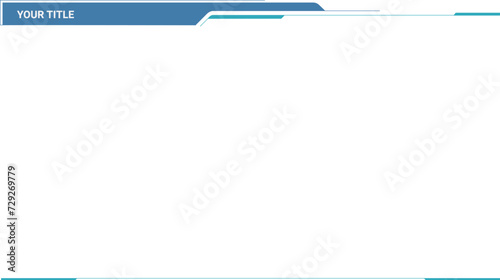 Modern blue orange presentation template. 