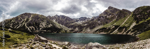 Czarny Staw Gąsienicowy Tatry Wysokie Panorama Tatra Mountains