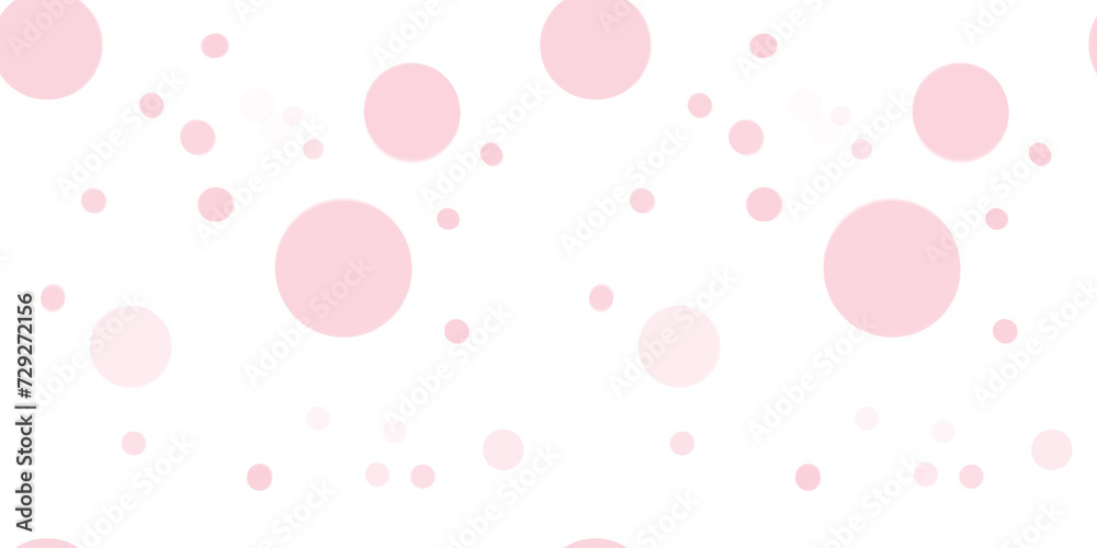 Seamless pattern. Pink circles on the white background Seamless pattern. Pink circles on the white background