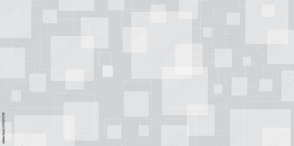 Abstract elegant background white and gray squares texture. Abstract white and grey geometric overlapping square pattern abstract futuristic background design. data concept. vector illustration.