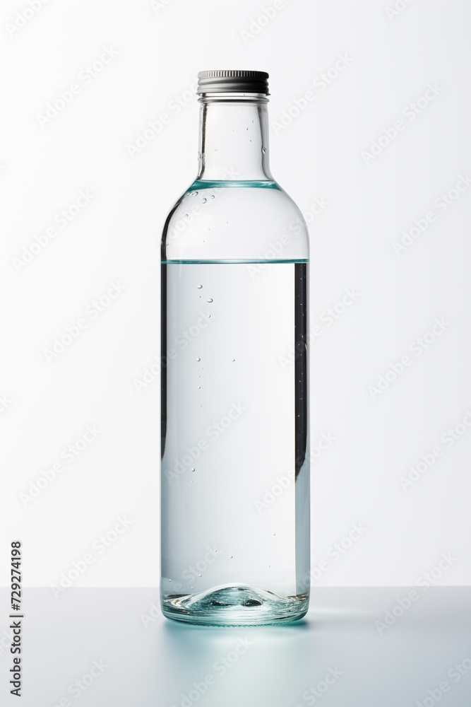 a bottle of water on white background a bottle of water on white background