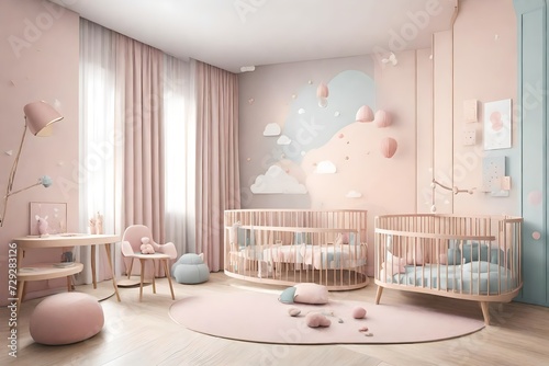 Picture of clean cute children interior