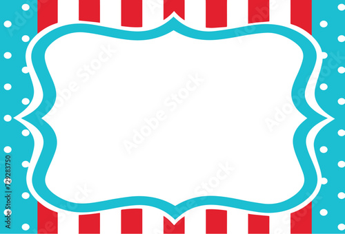 Colorful Fun Cat in the Hat Like background