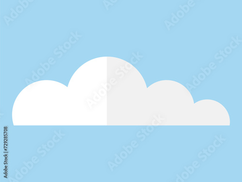 Cloud vector illustration. Heavenly clouds create breathtaking panorama, accentuating beauty nature Winds sweep across high sky, shaping direction fluffy clouds