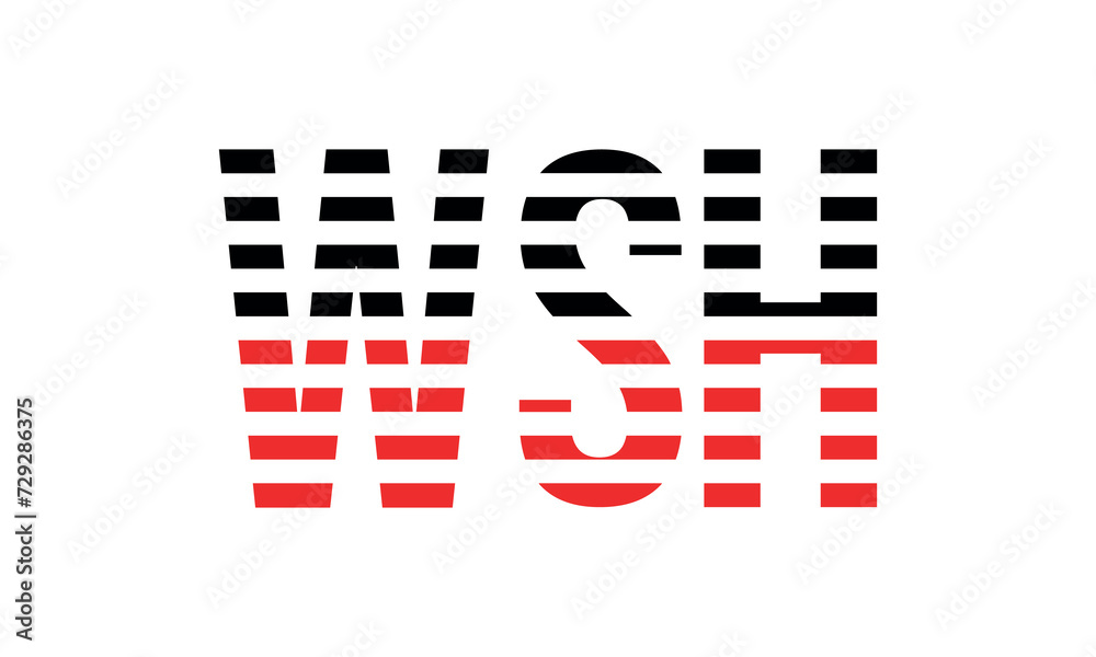 WSH three initial letter iconic line negative space minimal logo design vector template. monogram, abstract, wordmark, business, typography, minimalist, brand, company, flat, modern, unique, simple WSH three initial letter iconic line negative space minimal logo design vector template. monogram, abstract, wordmark, business, typography, minimalist, brand, company, flat, modern, unique, simple