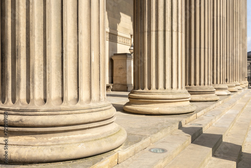 Impressive sandstone columns on St Georges Hall Liverpool Impressive sandstone columns on St Georges Hall Liverpool