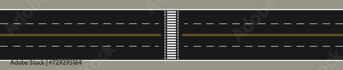 Empty highway asphalt road texture, Ariel View Road, Empty highway black asphalt road with dividing lines, Top view, Vector Illustration