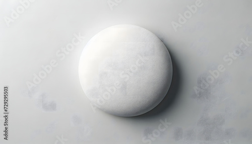 Composition monochrome blanc avec une boule