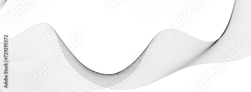 curved wavy lines tech futuristic motion background. Abstract wave element for design. Wave with lines created using blend tool. Curved wavy line png