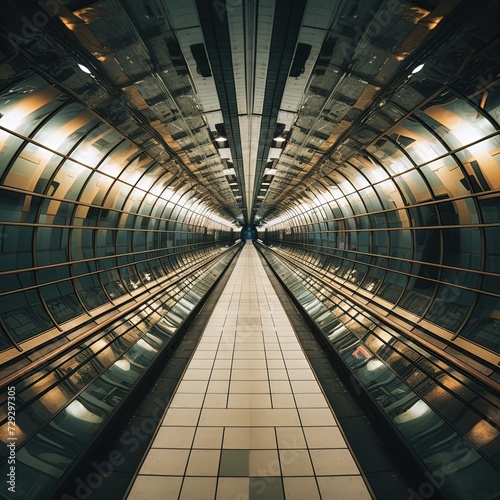 Hallway Tunnel Corridor metro