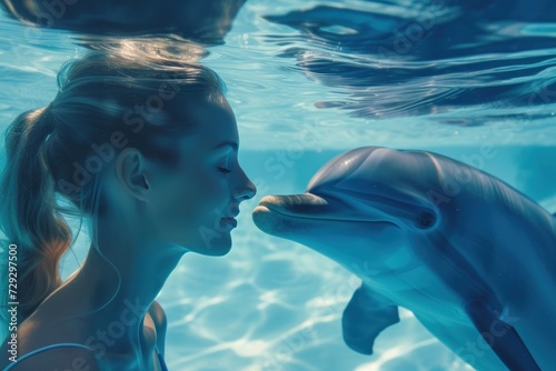 The dolphin interaction session for emotional healing demonstrates the harmonious connection between the sea and human emotions.