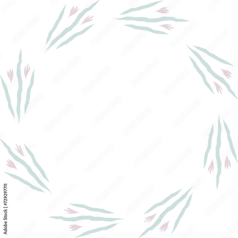 abstract floral frame