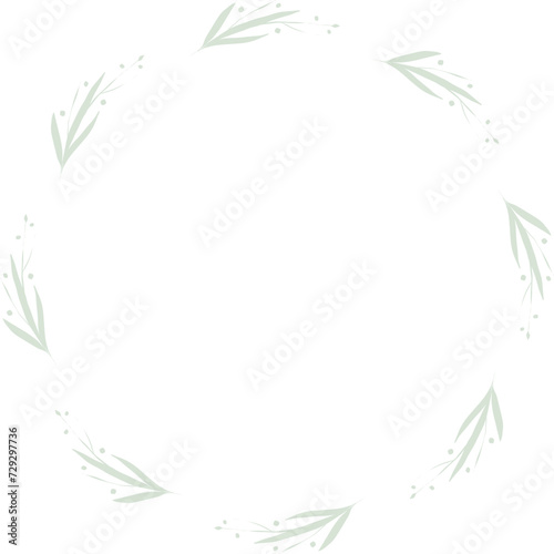 abstract floral frame