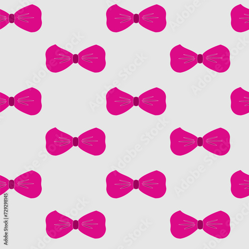 Pattern of pink bows. this print can be applied to any background. For wallpaper, wrapping, etc