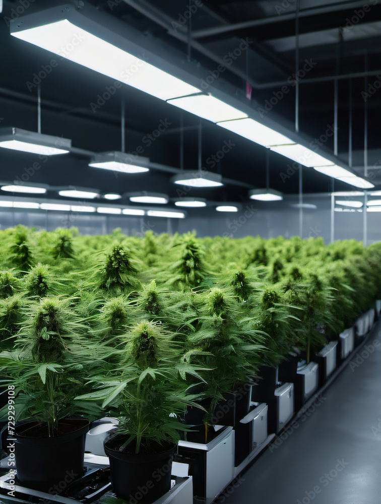 Photo Of A Hightech Cannabis Growing Facility
