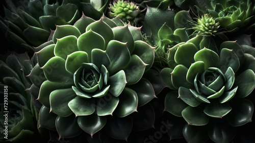 close-up images of the pristine rosettes of succulents © Possibility Pages