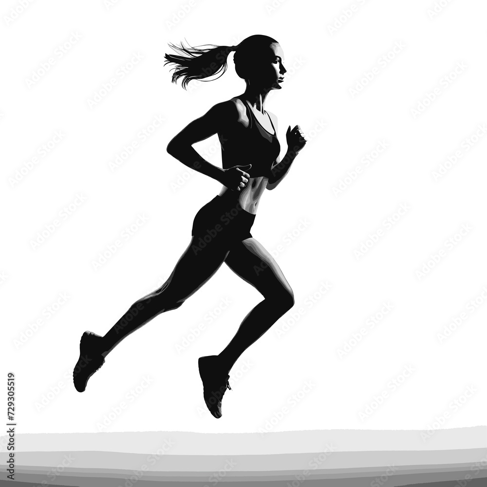 silhouette of woman during athletics competition