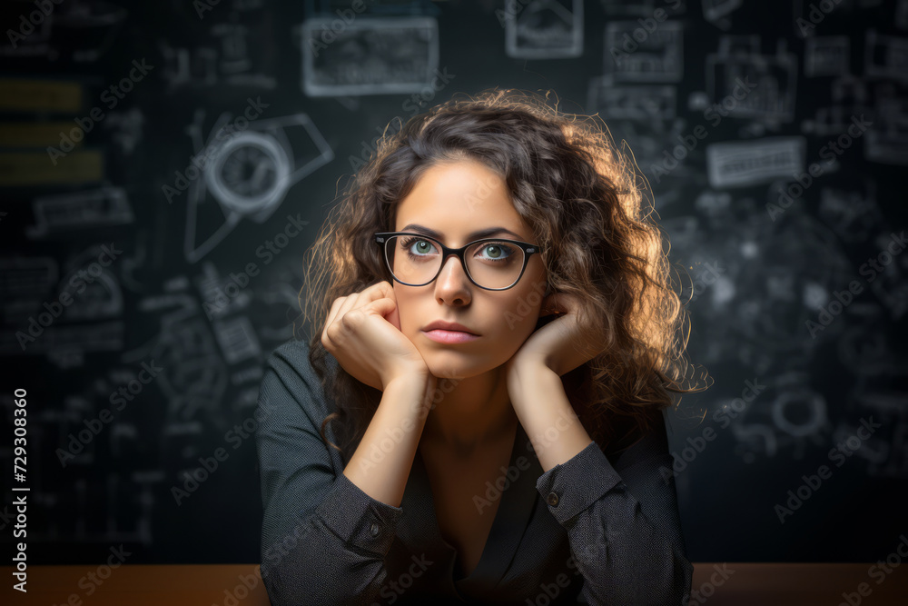 An Inspiring Image of a Woman Mathematician Engrossed in Complex Equations, Under the Soft Light of a Study Lamp An Inspiring Image of a Woman Mathematician Engrossed in Complex Equations, Under the Soft Light of a Study Lamp