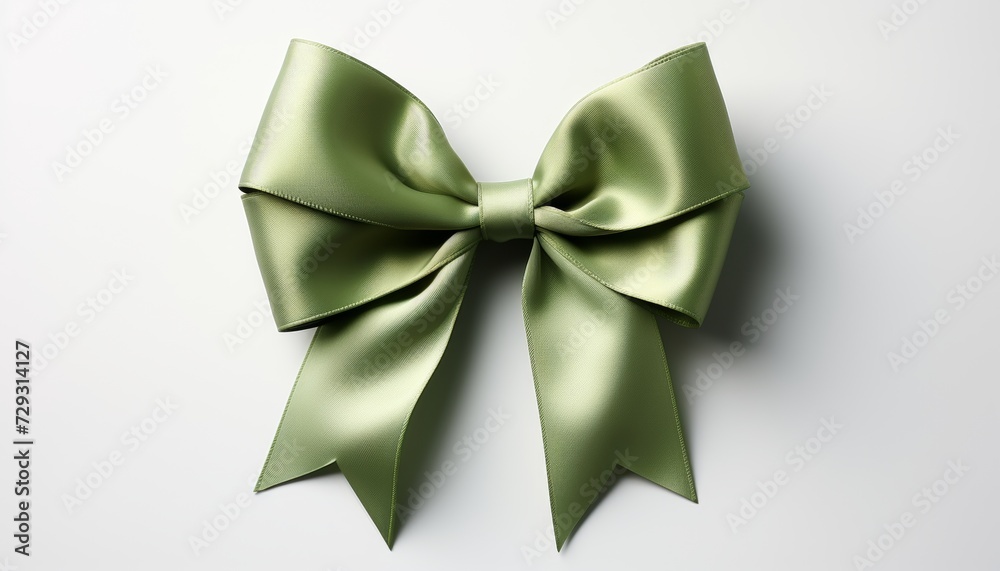 Vibrant silk gift bow on white background perfect for gift giving with copy space. Vibrant silk gift bow on white background perfect for gift giving with copy space.
