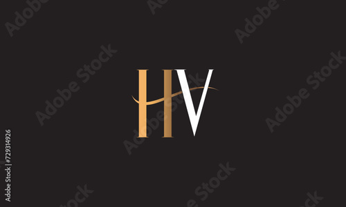 HV  VH   V   H   Abstract Letters Logo Monogram
