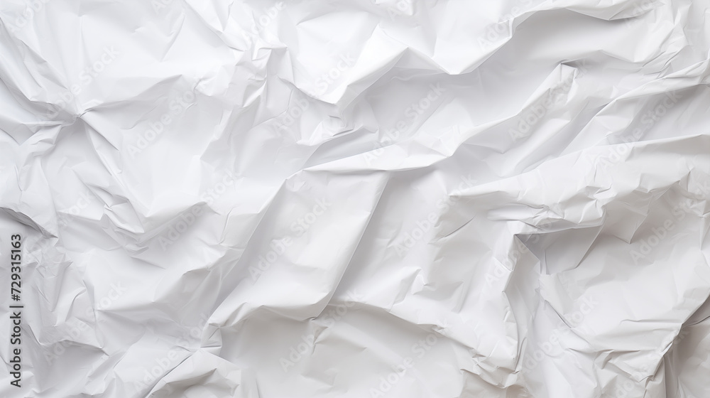 White crumpled paper close up texture background White crumpled paper close up texture background