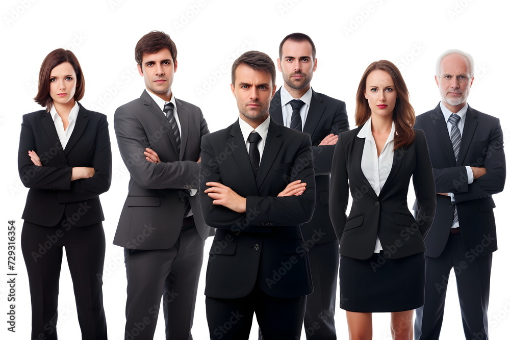 business team isolated on white background business team isolated on white background