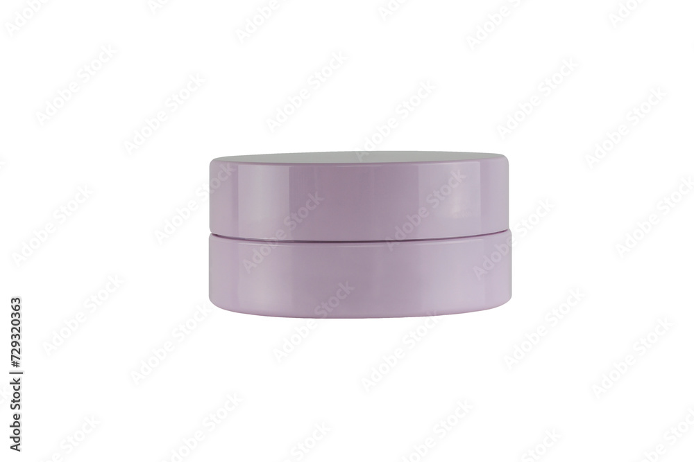 Blank cosmetic jar isolated on white background Blank cosmetic jar isolated on white background