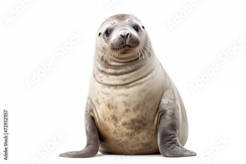 Common seal isolated on white background © ako-photography