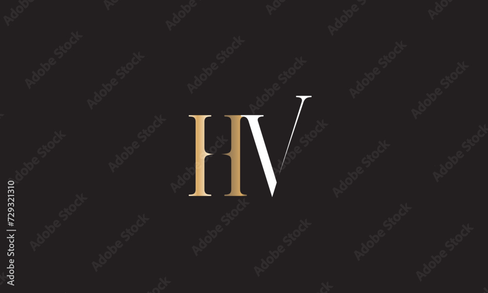 HV, VH , V , H , Abstract Letters Logo Monogram HV, VH , V , H , Abstract Letters Logo Monogram