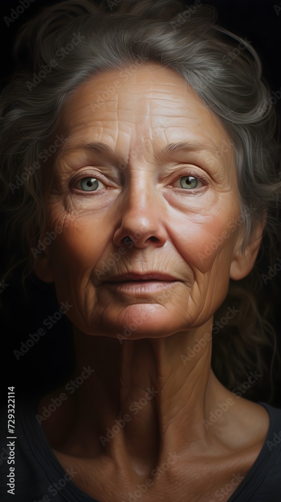 Portrait einer älteren Dame Portrait einer älteren Dame