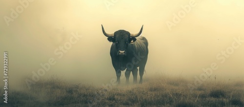 A longing bull craving open freedom.
