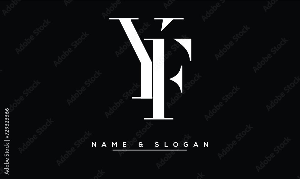 FY, YF, F, Y Abstract Letters Logo Monogram FY, YF, F, Y Abstract Letters Logo Monogram