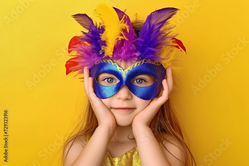 Enfant déguisé pour le Mardi Gras