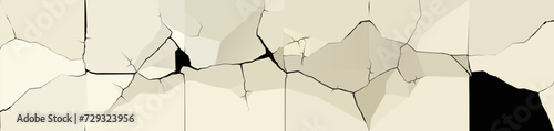 Realistic cracks in the ground or in the wall. Breaks on surface of earth. Texture of cracks and tears. Black cracks on transparent black background. Cracks in the soil. Vector illustration