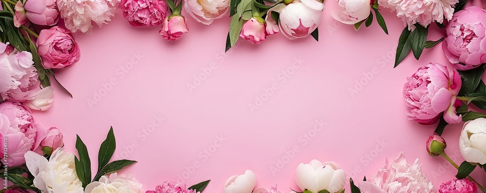 frame of flowers