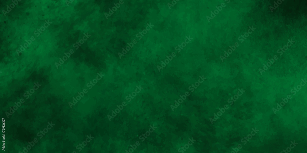 Abstract texture of emerald green color,Throwing green powder out of hand against black background.with space for texter,Dark cracked cement and smoked poster.