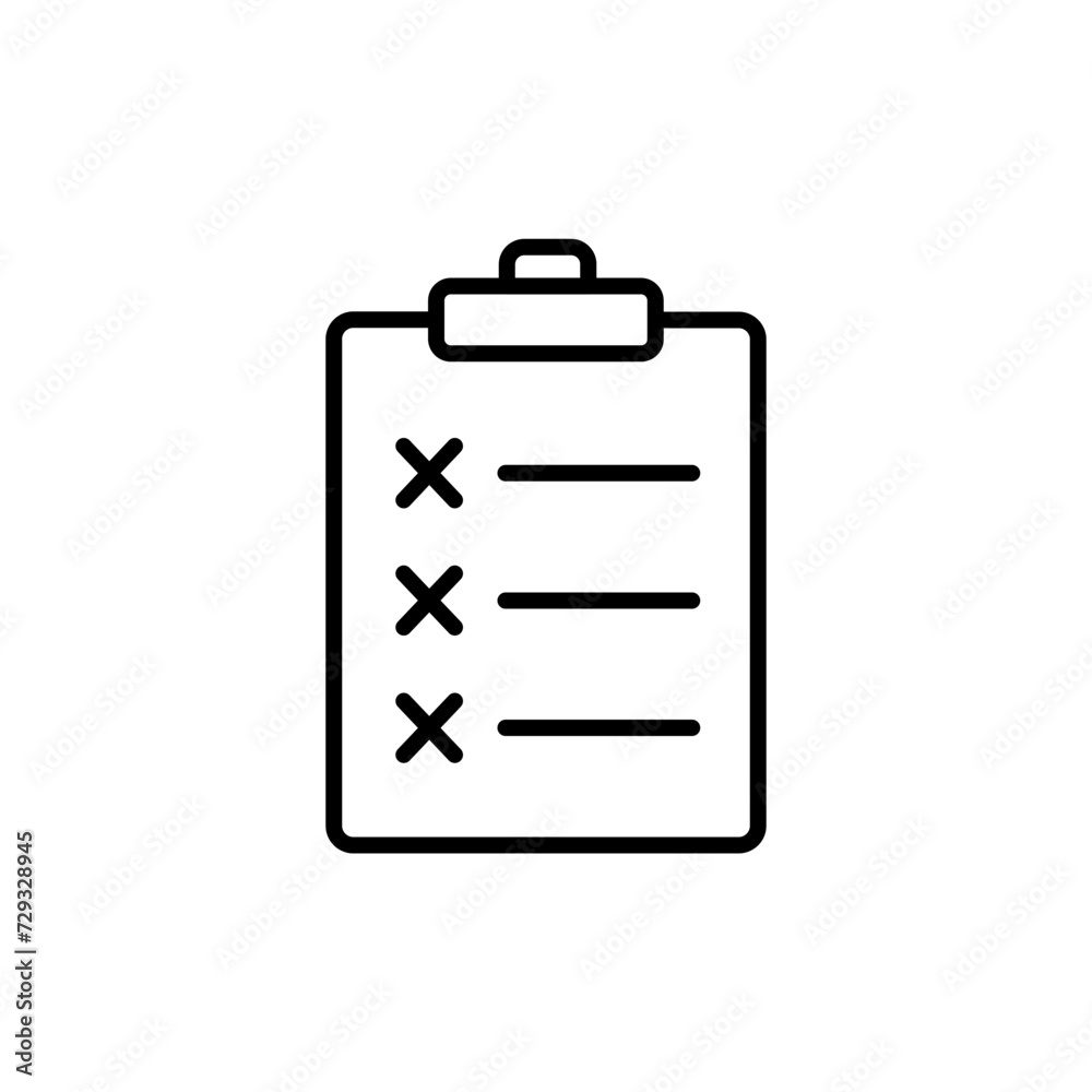 Cancel report outline icons, minimalist vector illustration ,simple transparent graphic element .Isolated on white background Cancel report outline icons, minimalist vector illustration ,simple transparent graphic element .Isolated on white background