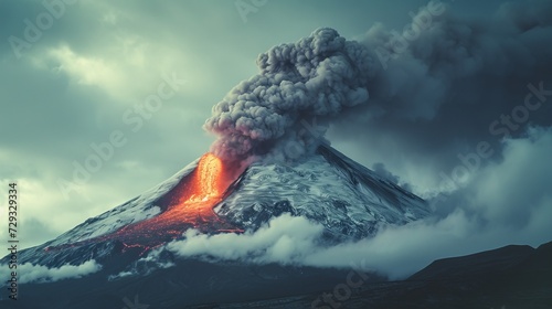 Cotopaxi Eruption in Ecuador photo