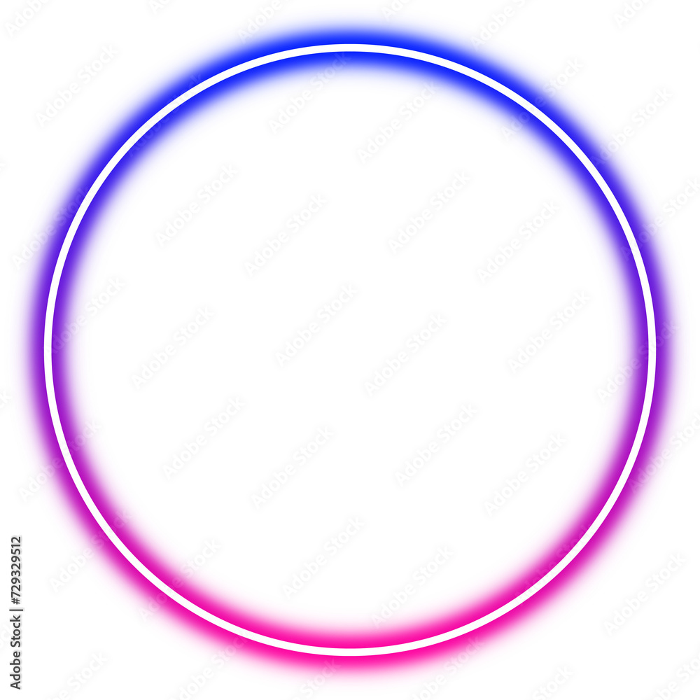 Colorful Gradient Neon Circle Frame Colorful Gradient Neon Circle Frame