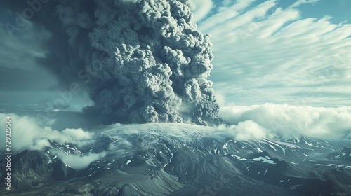 Iceland's volcanic eruption causing a widespread ash cloud