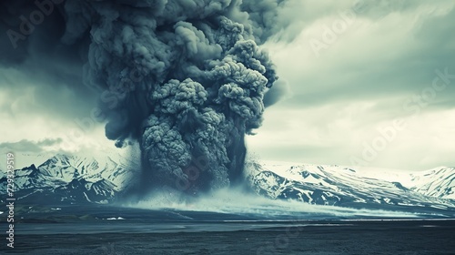 Iceland's volcanic eruption causing a widespread ash cloud