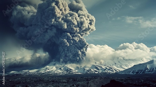 Iceland's volcanic eruption causing a widespread ash cloud