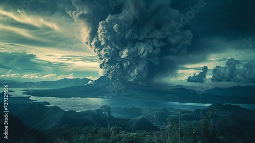 Explosive Eruption of Taal Volcano photo