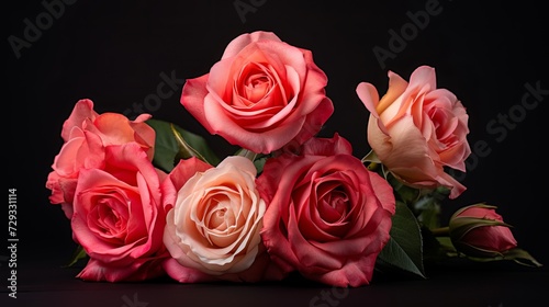 Bouquet of Roses taken in a beautiful light studio