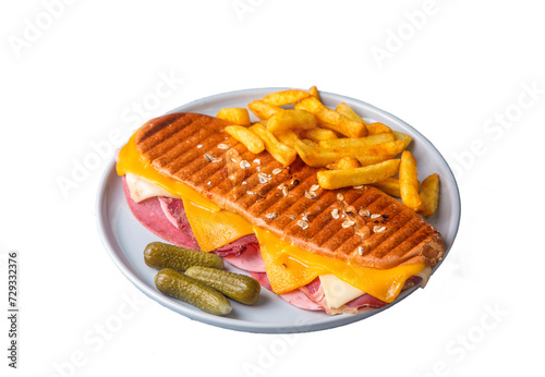 Delicious looking hot sandw...